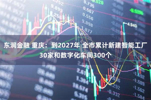 东润金融 重庆：到2027年 全市累计新建智能工厂30家和数字化车间300个